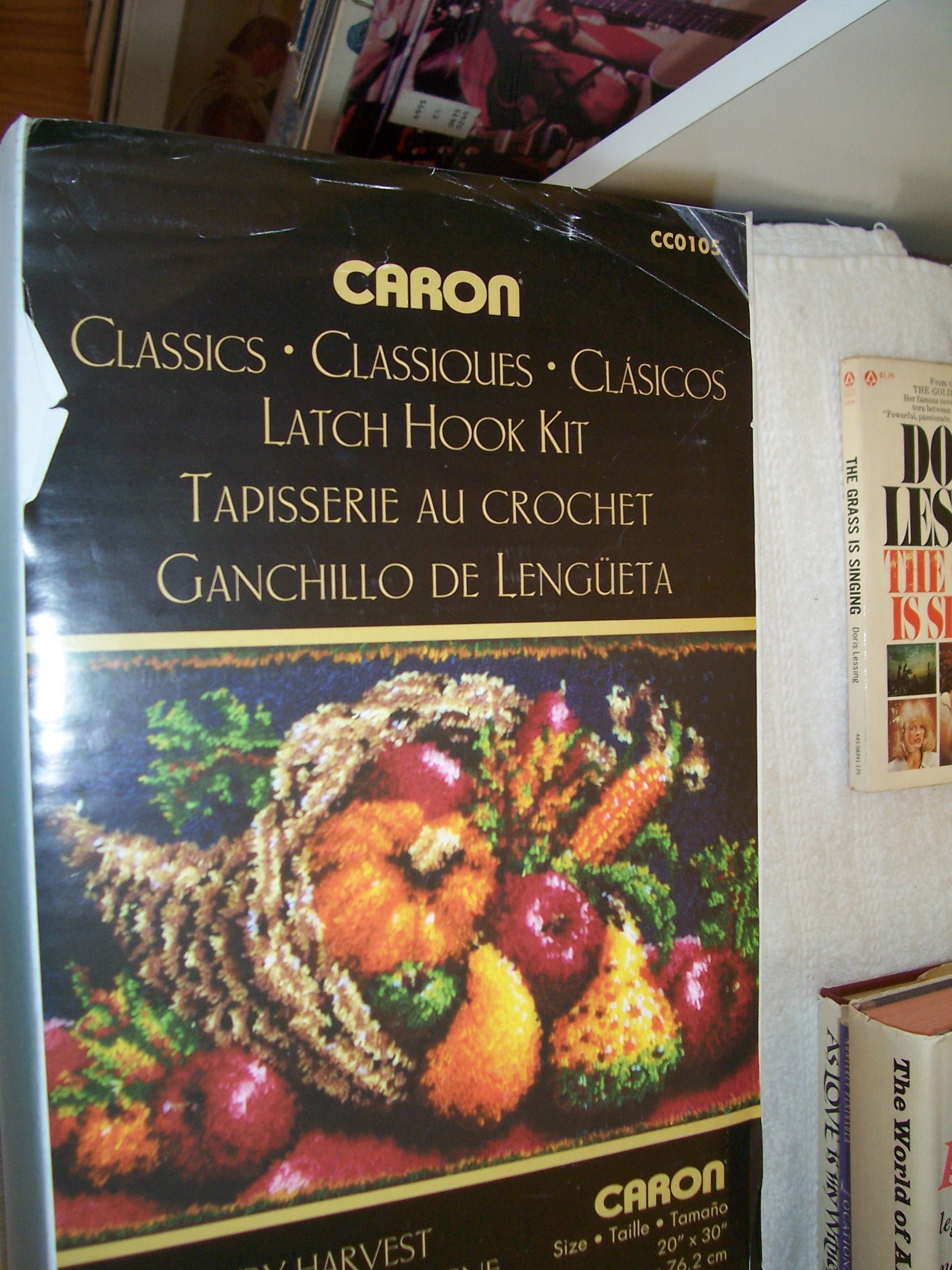 Caron Classics Latch-Hook Kit, Country Harvest, 20" X 30"