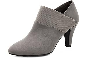 Womens Bobbie Heel Ankle Grey Boots