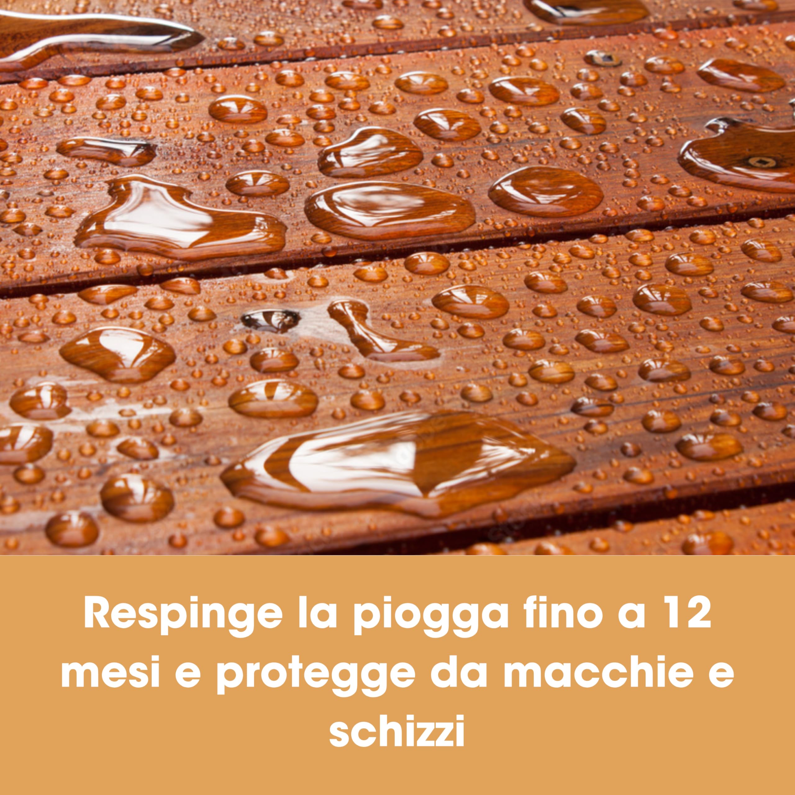 Furniture Clinic Olio per Teak - Olio per legno da esterni, protegge mobili da giardino - Ripristina il legno e previene l'essiccazione- Asciugatura rapida - Finitura opaca naturale - 2,5 L