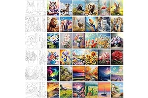 Pre-Drawn Canvas for Painting by Harloon - 36 Pcs 8 x 10...