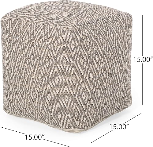 Miniatura 7 de Christopher Knight Home Puf Jenna Cube, marrón, beige, amarillo