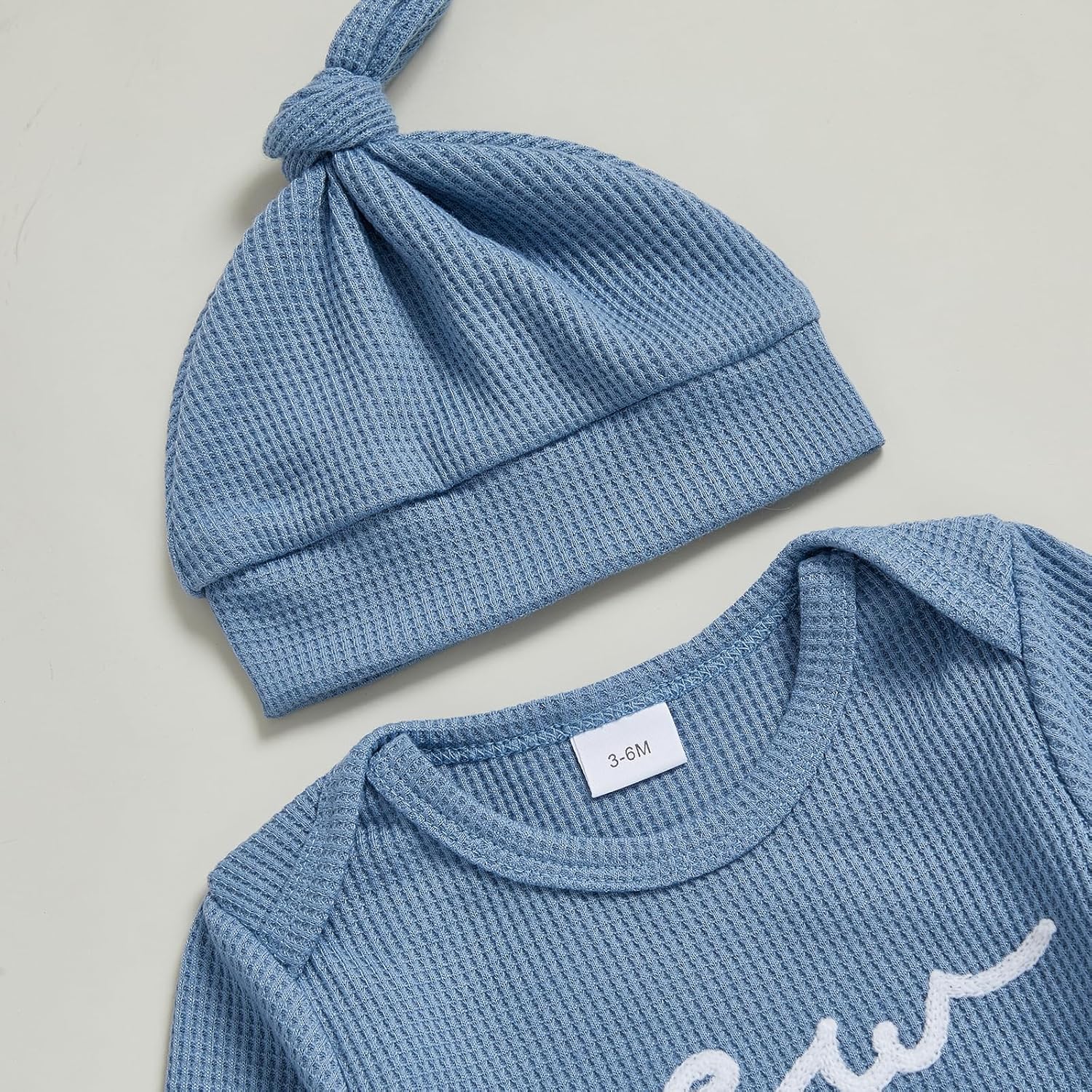 Userdefined Newborn Baby Boy Clothes Fall Romper Infant Letter Onesie Footie Jumpsuit Fall Winter Coming Home Outfit - Image 3