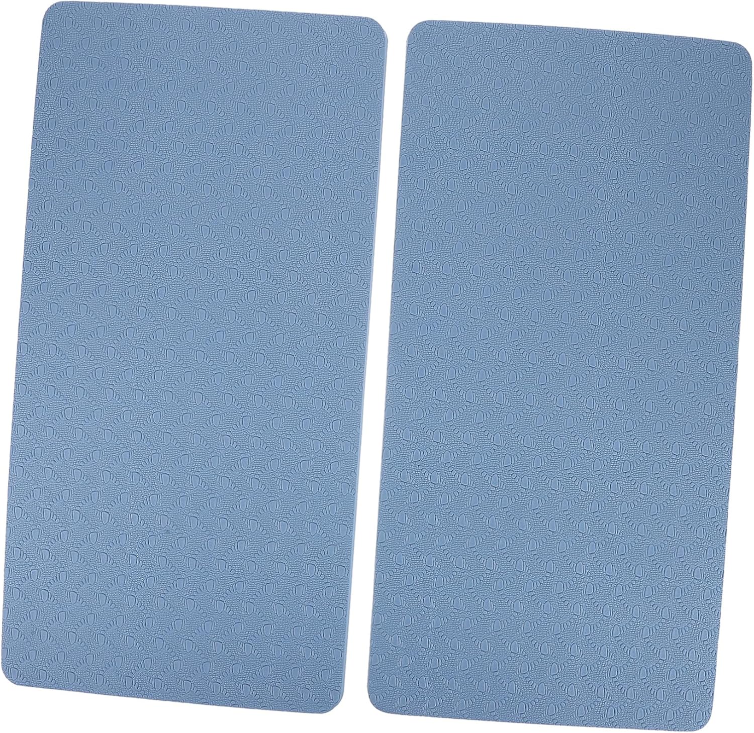 Wakauto 1Pair Light Blue Yoga Knee Pads Ankle Support Exercise Mat for Comfort During Training Material for Home and