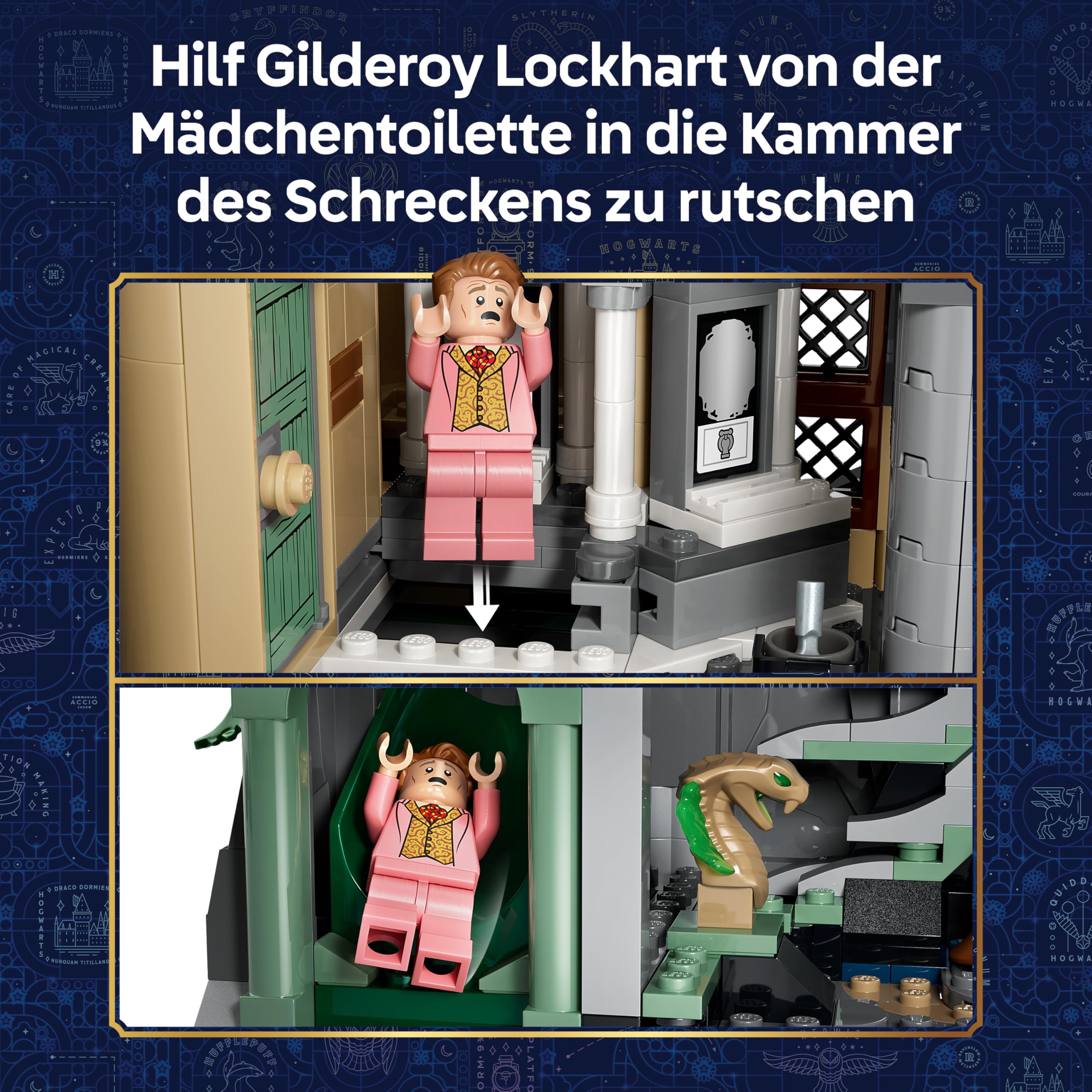 LEGO Harry Potter Schloss Hogwarts: Ostflügel Spielzeug - Miniatur Modellbausatz mit 13 Minifiguren & sammelbarem Patronus - DIY Deko - Geschenkidee für Mädchen, Jungen & Fans ab 10 Jahren - 76473