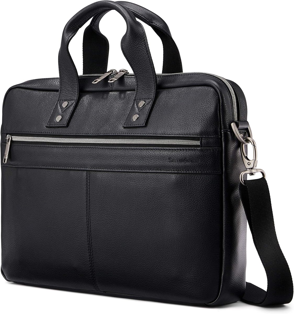 Classic Leather Slim Brief, Black, One Size