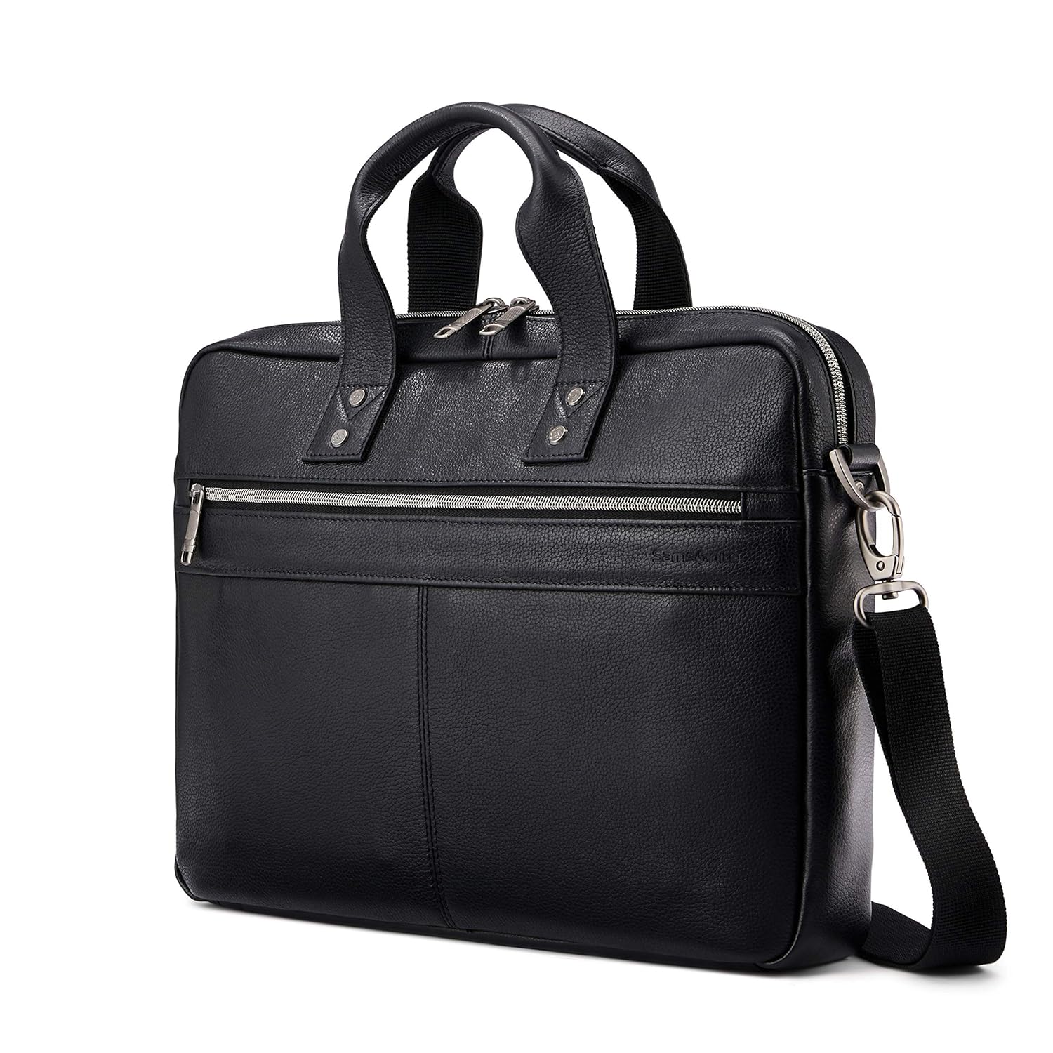 Samsonite Classic Leather Slim Brief Black One Size