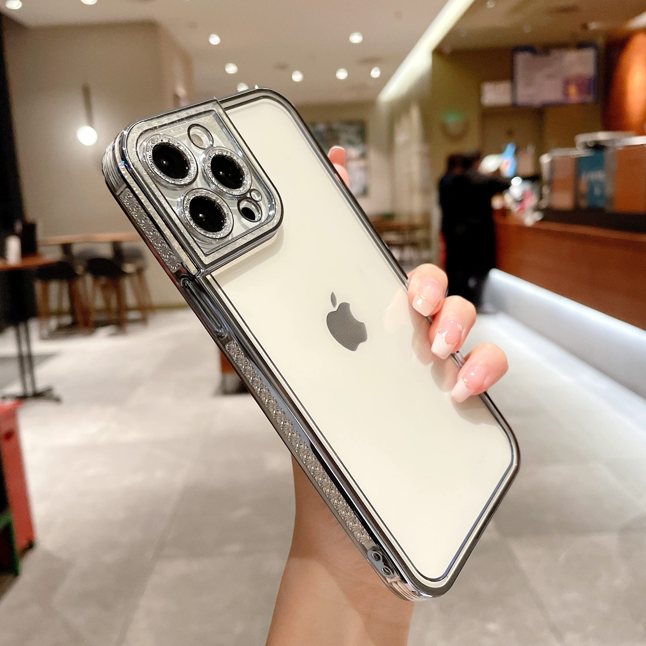 Amazon.co.jp: iPhone 13 Pro Maxケース キラキラ クリア カバー 