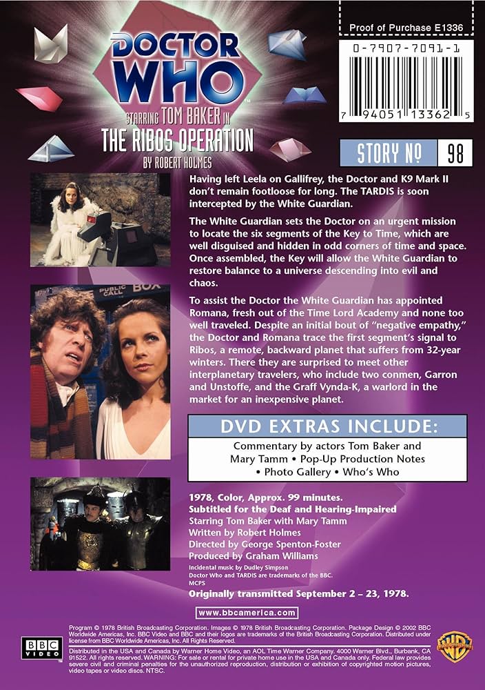 Doctor Who: Ribos Operation [DVD] [1963] [Region 1] [US