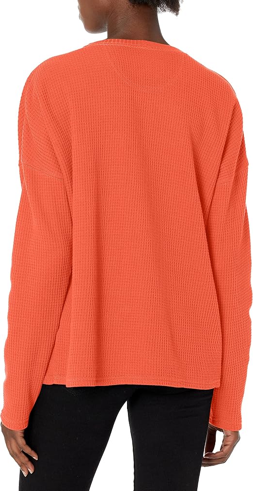 carhartt womens relaxed fit heavyweight crewneck pocket thermal shirt