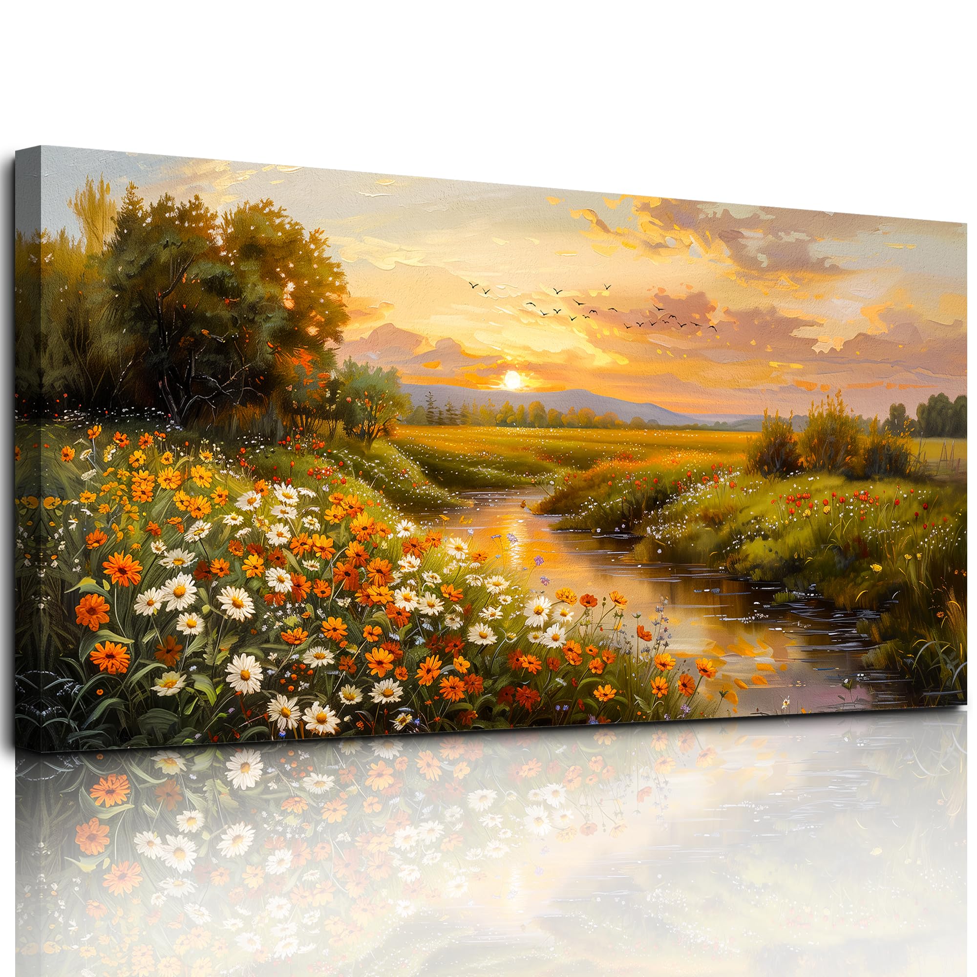 MHARTK66 Aesthetics Canvas Wall Art Natural Picture Living Room 60x120 cm