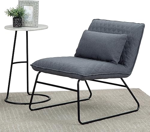 Miniatura 3 de Simpli Home Burke Accent - Cojín lumbar sin reposabrazos, color gris