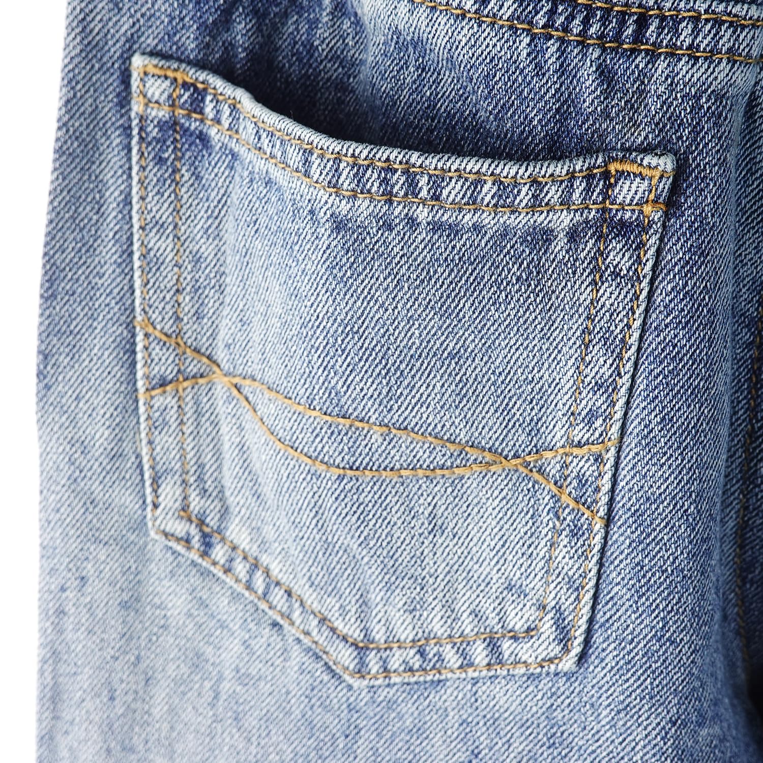 KIDSCOOL SPACE Jeans in Denim Colorati a Gamba Larga per Bambine, 5-14T Vita Elastica Larga con Pantaloni Svasati Strappati con spago