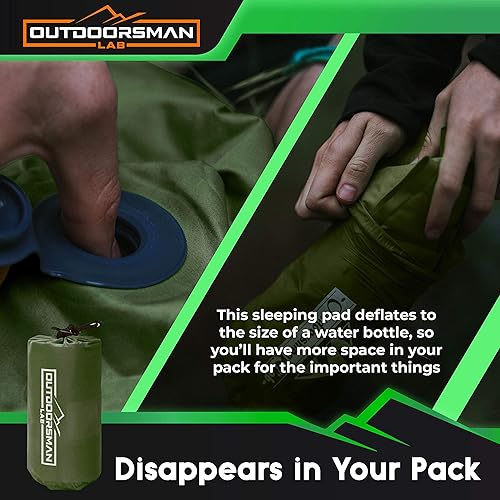 Miniatura 4 de Colchoneta de dormir para campamento patentada, ultraligera, el mejor colchón inflable compacto para adultos y niños, ligero, senderismo,