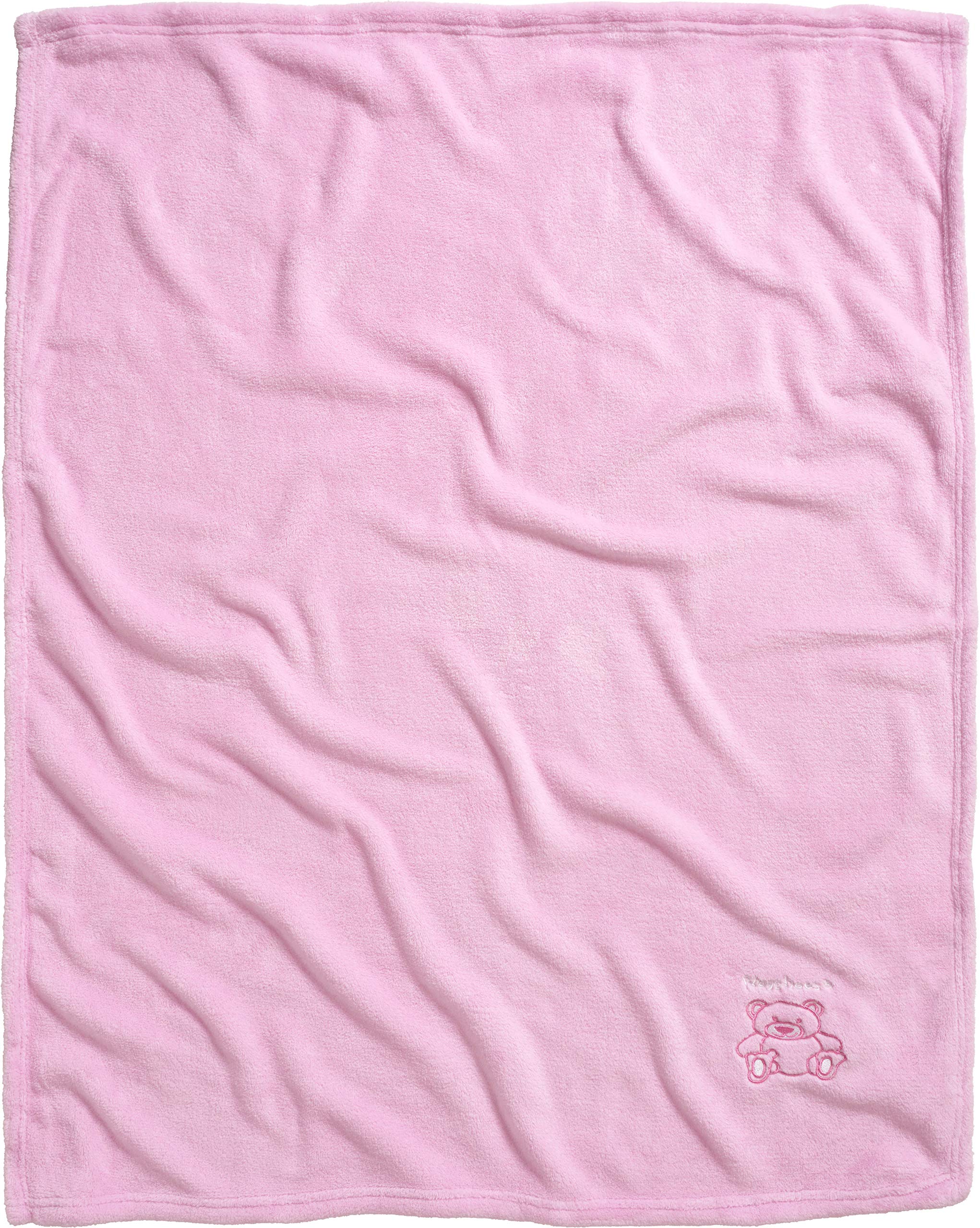 Playshoes Niemowlęta Unisex Polar-Decke Miś 301700, 14 - Rosa, 100 x 150 cm/39.4 Inch x 59 Inch