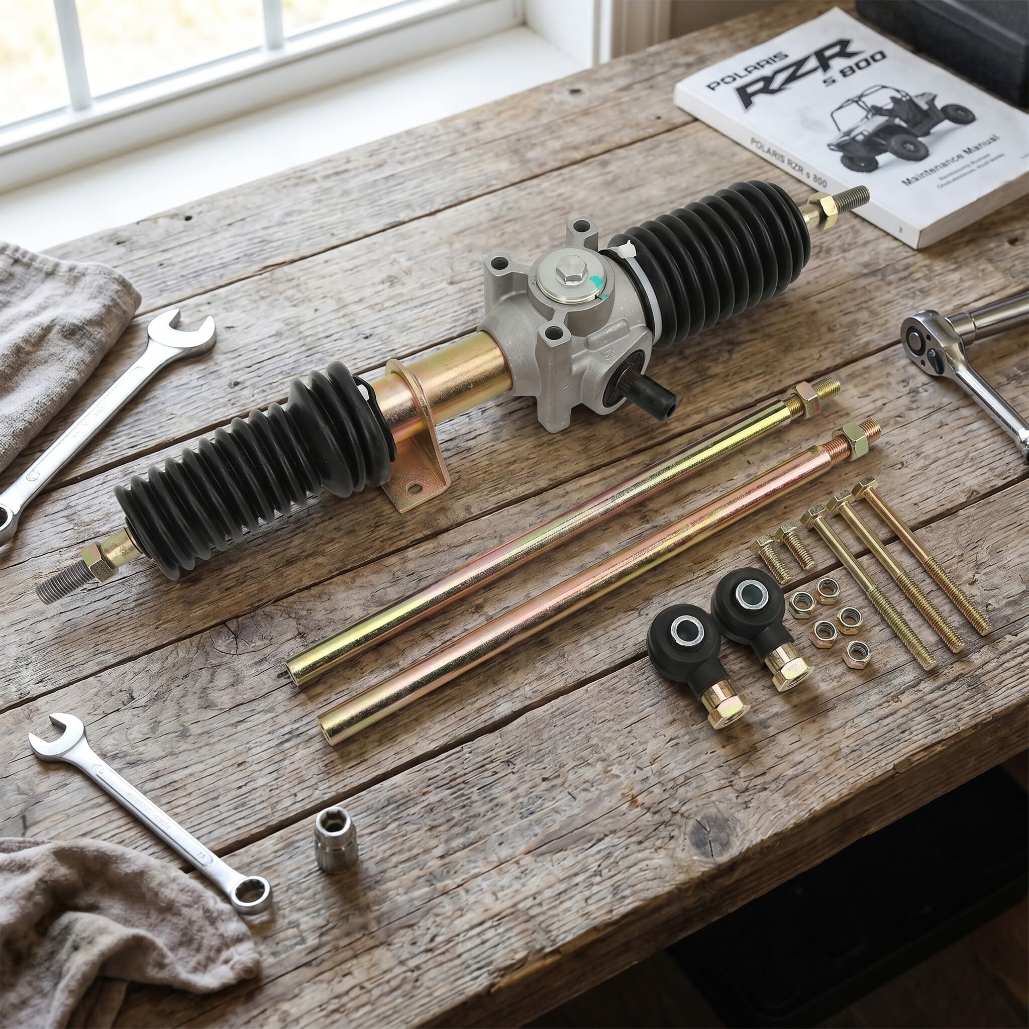 Kit Pignone Cremagliera Sterzo in Metallo Resistente per S 800 EFI 2009 R09VH76AX, Riduzione Resistenza Sterzo per Guida Stabile, Sostituzione Facile per Fuoristrada, Riparazione Off-Road, Uso su