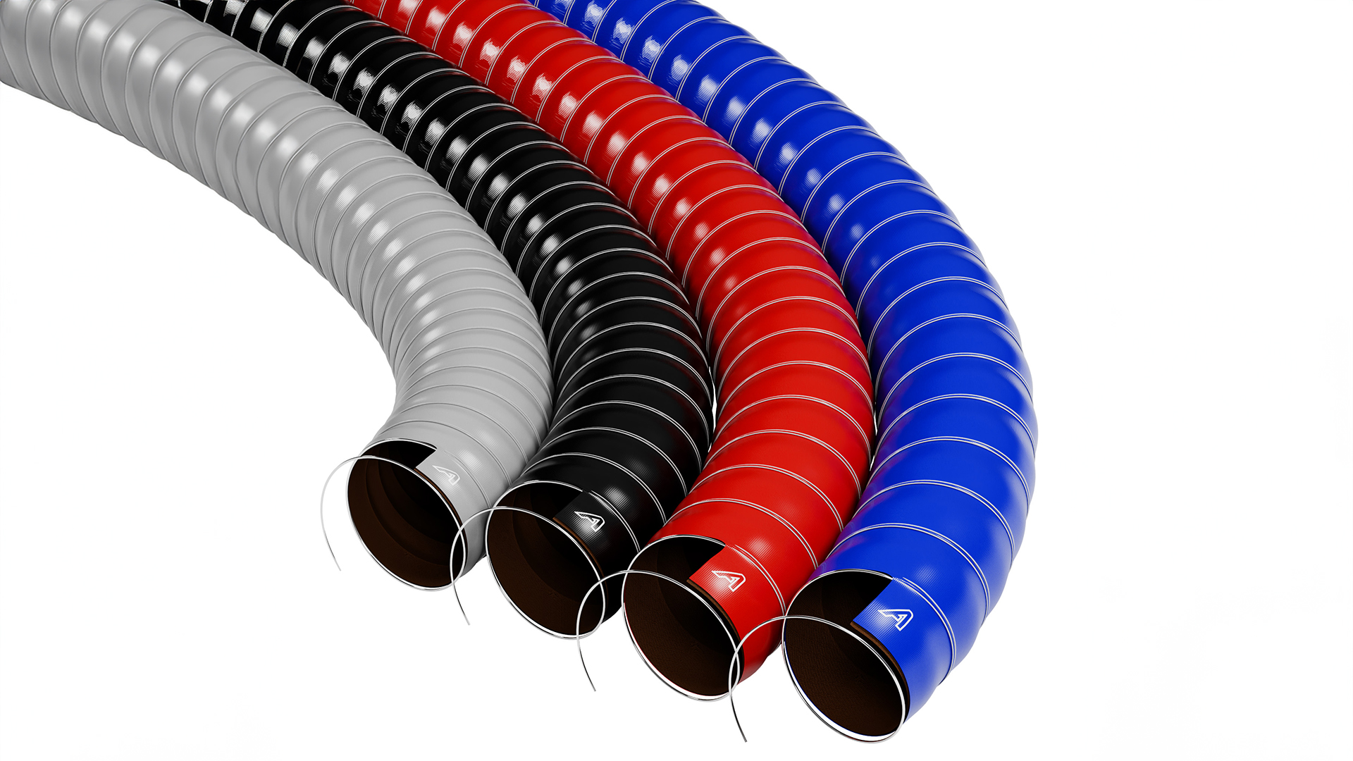 70mm Black Silicone Air Ducting 1 Metre - View #4