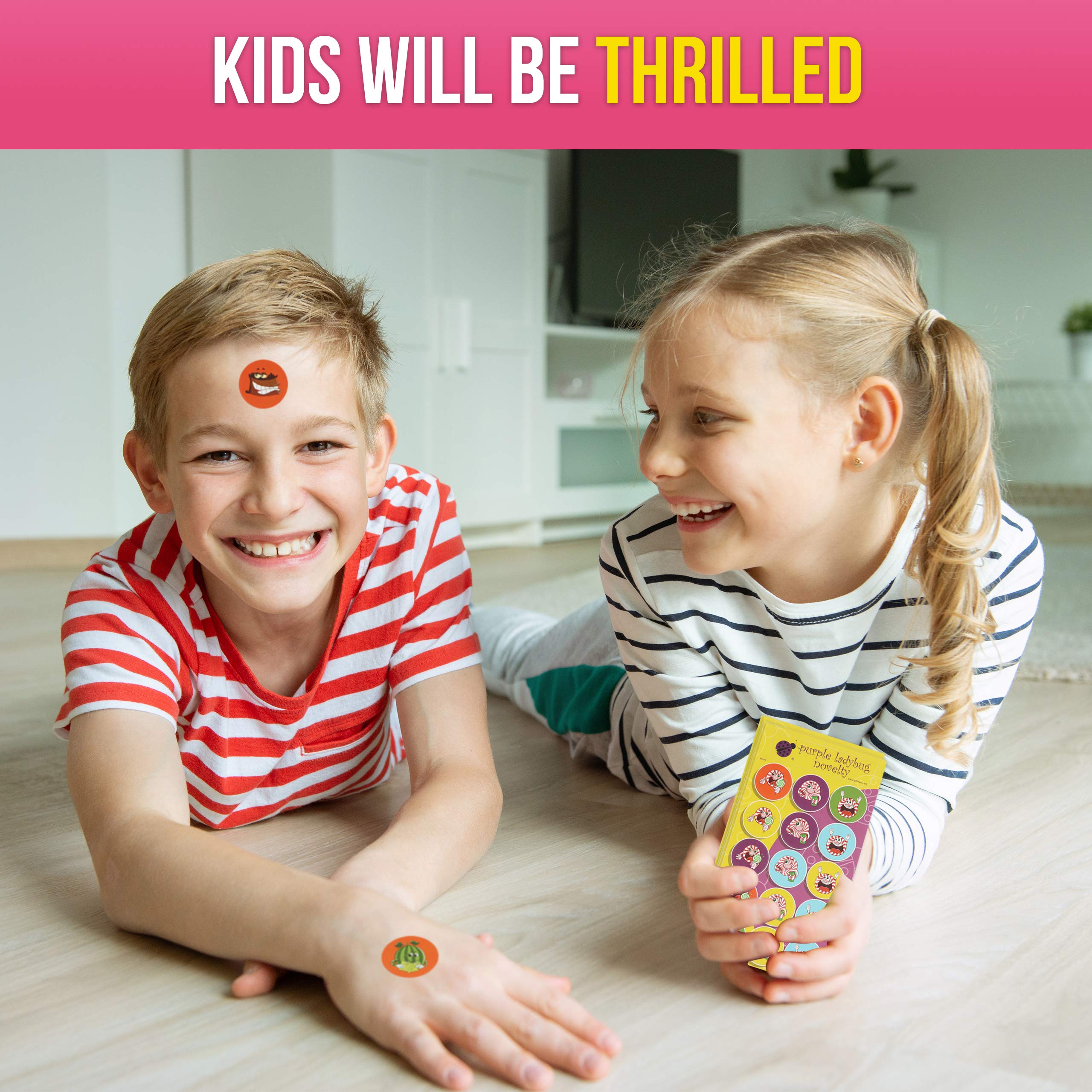 Purple Ladybug 45 Sheets of Scratch and Sniff Stickers for Kids