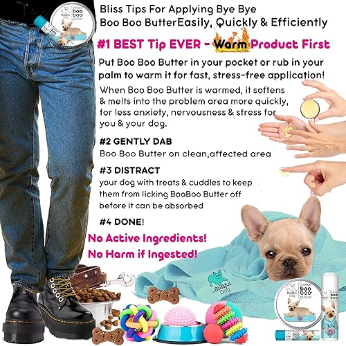 Miniatura 7 de The Blissful Dog . Tubo de 50 oz de mantequilla Booboo Bulldog Francés