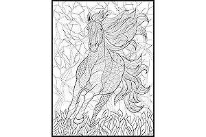 Giant Coloring Poster: Equestrian Extravaganza for Creative Minds