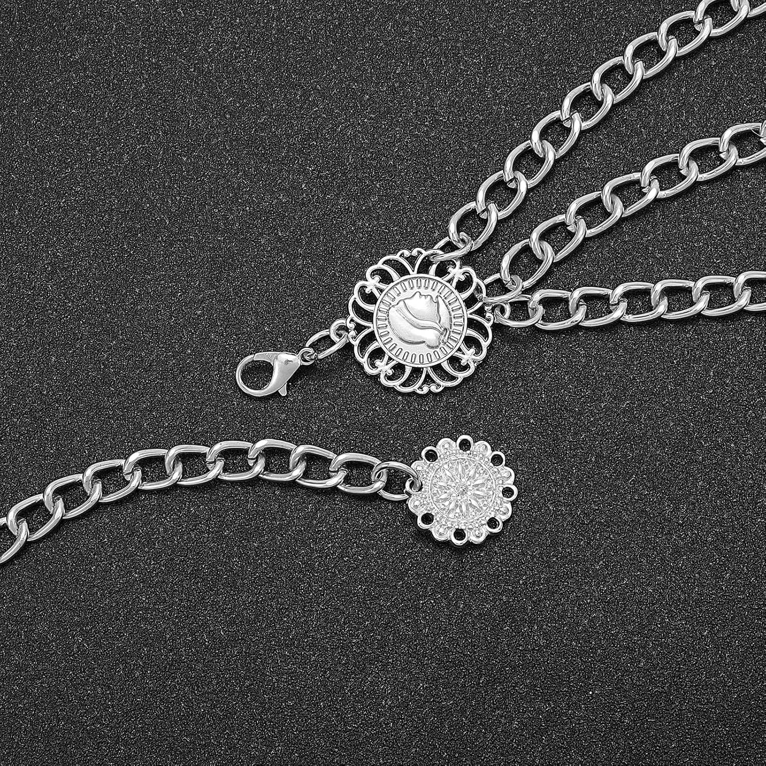 Gold Metal Waist Chain for Women - Adjustable Body Chain with Link Belts for Dress & Jeans - Image 2