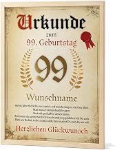 Papierschmiede Personalised 99th Birthday Gift Women Men 99 Years Birthday Card Birthday Gift 99th Birthday Gift 99th Birthday Certificate Vintage 1927