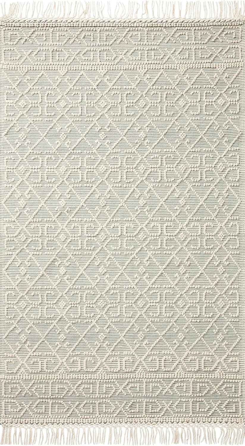 Loloi Noelle Ivory/Blue 5'-0" x 8'-0" Area Rug