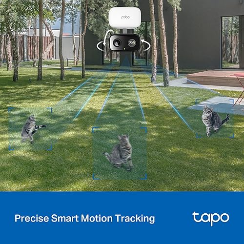 Miniatura 6 de Tapo Cámara de seguridad para interiores y exteriores de 1080p, detección de llanto y seguimiento de movimiento, vista de 360, visión nocturna a