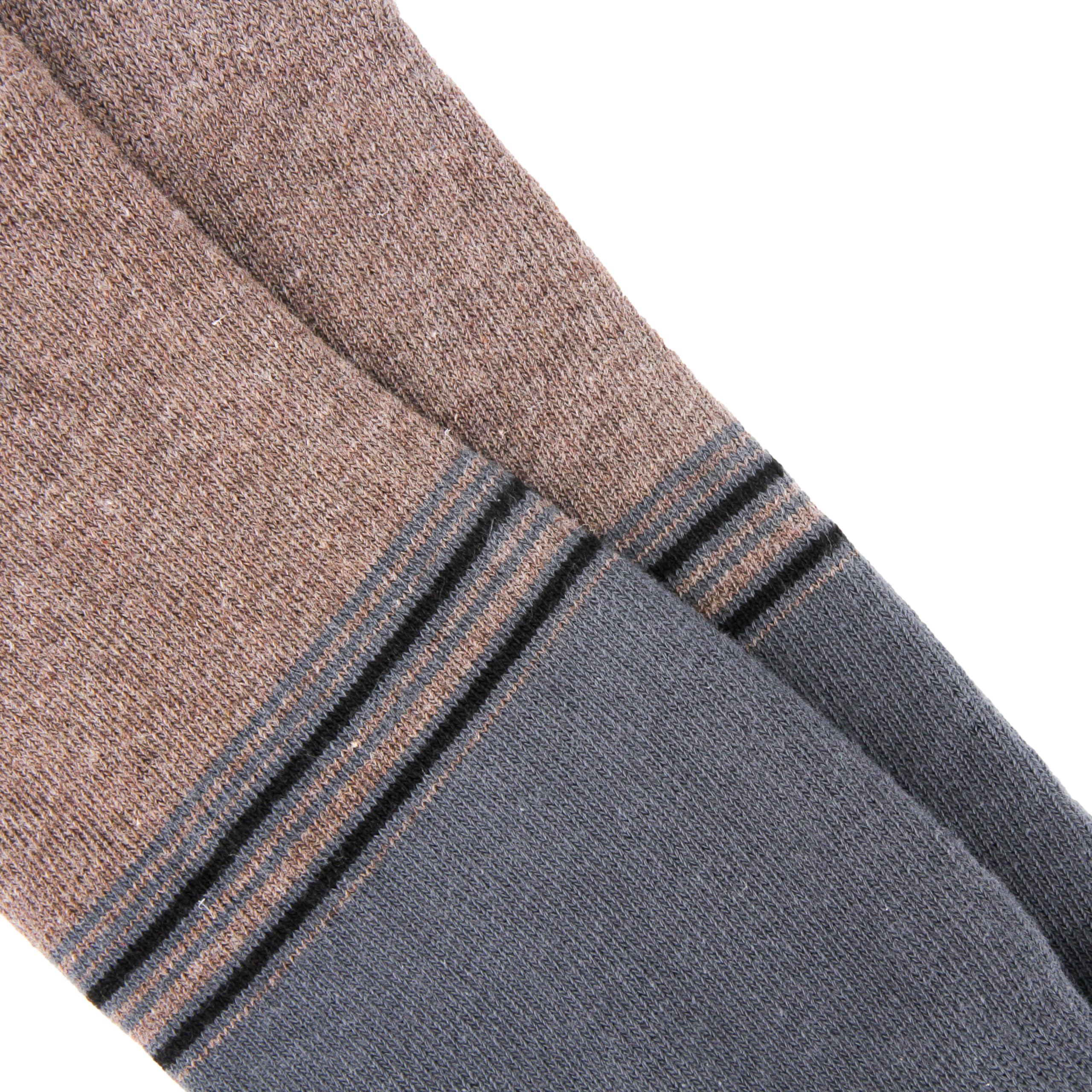 Ech.Apr Yoga Pilates Socks with Grips for Women Non Slip Knee High Toe Socks for Yoga, Pilates, Barre, Dance (Green-Brown)