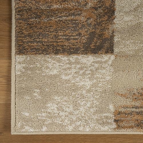 Miniatura 5 de SUPERIOR Alfombra de interior grande, estilo abstracto moderno con respaldo de yute, decoración de piso para oficina, sala de estar, dormitorio,