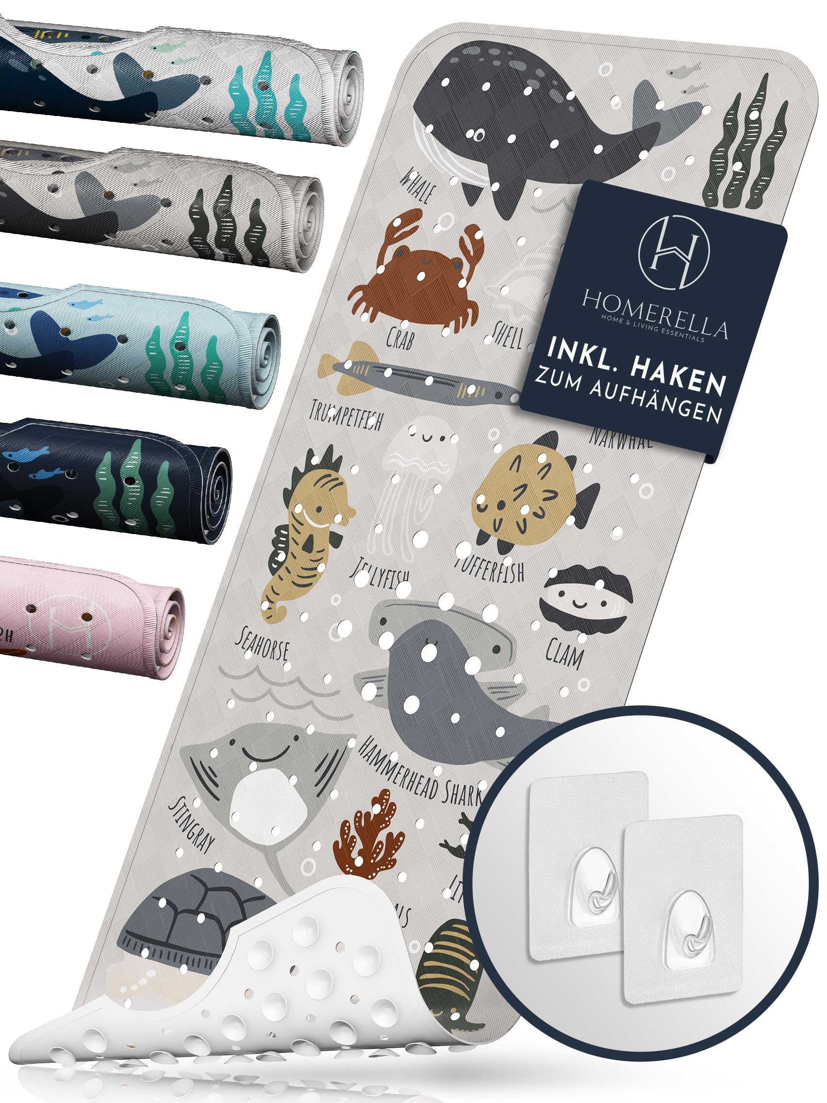 Badewannenmatte Rutschfest Capybara - 76x45cm Für Baby & Kinder