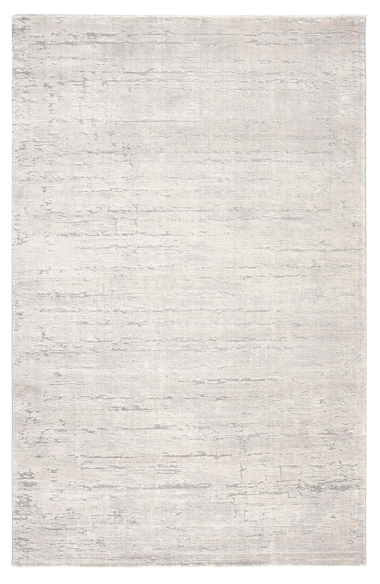 TESSO LIVING Alfombra de Pasillo Pelo Medio 80x150cm Gris Claro Suave Oeko-Tex Antideslizante Salón Dormitorio Pasillo Diseño Belga