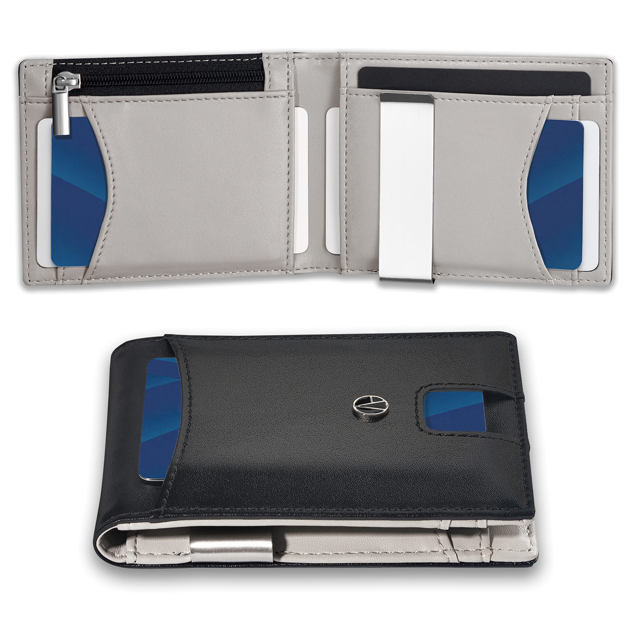 e-GALE Portafoglio uomo Slim - Con Protezione RFID - Elegante e Compatto, Non Gonfia le Tasche dei Pantaloni - Tanti Scomparti per Tessere, Banconote, Monete, Carte di Credito