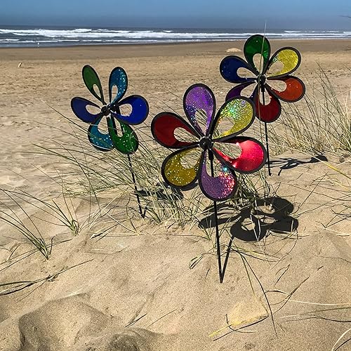 Miniatura 8 de In the Breeze Rainbow Flower Windee Wheelz - Spinner de jardín