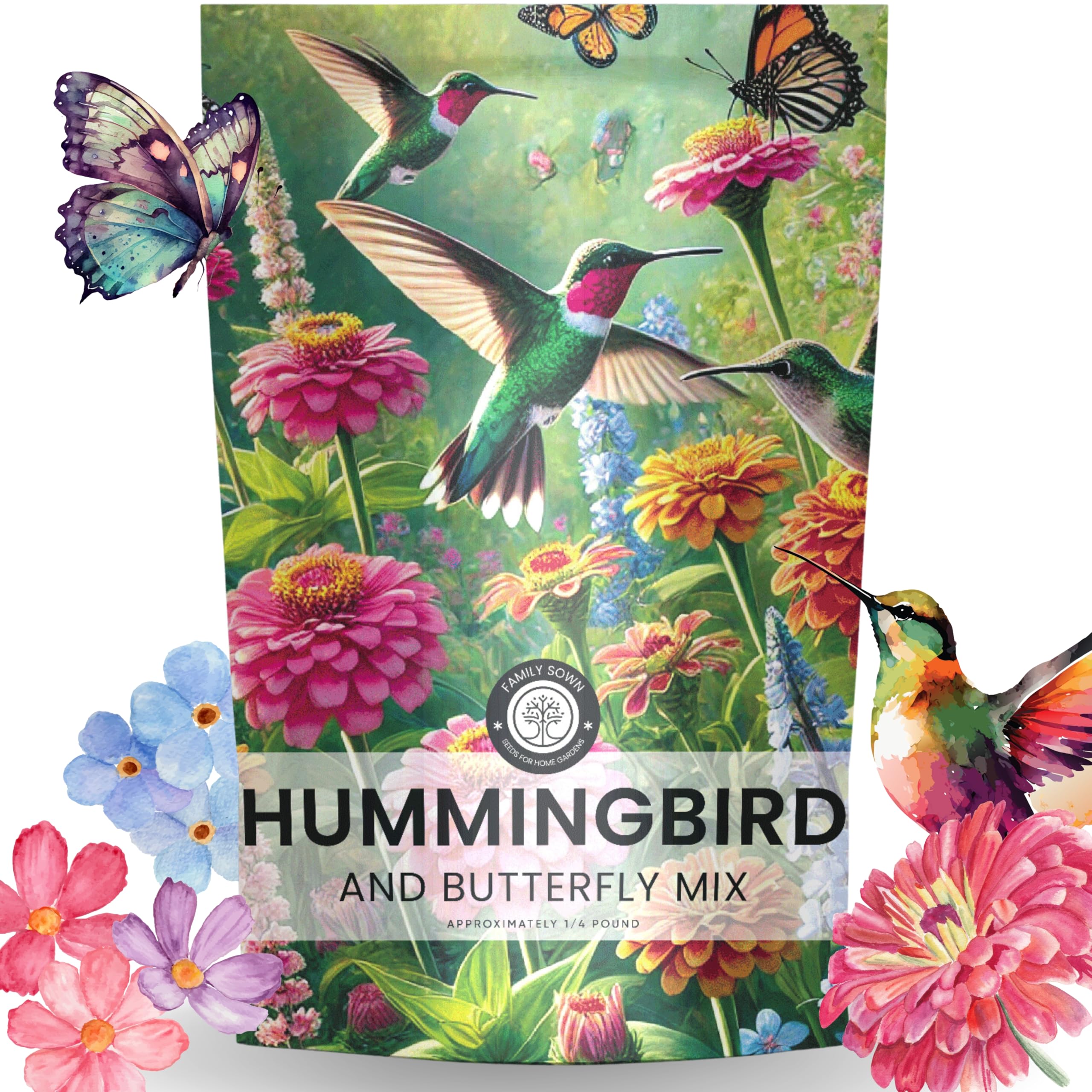 Family Sown Hummingbird Butterfly Mix