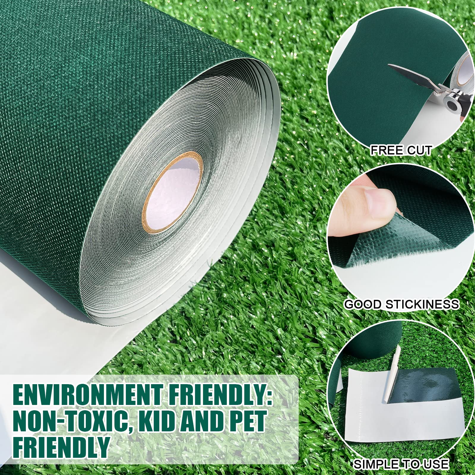 Ruban Adhésif Jonction Gazon Artificiel 10m X 15cm - Raccord Tapis Herbe Synthétique