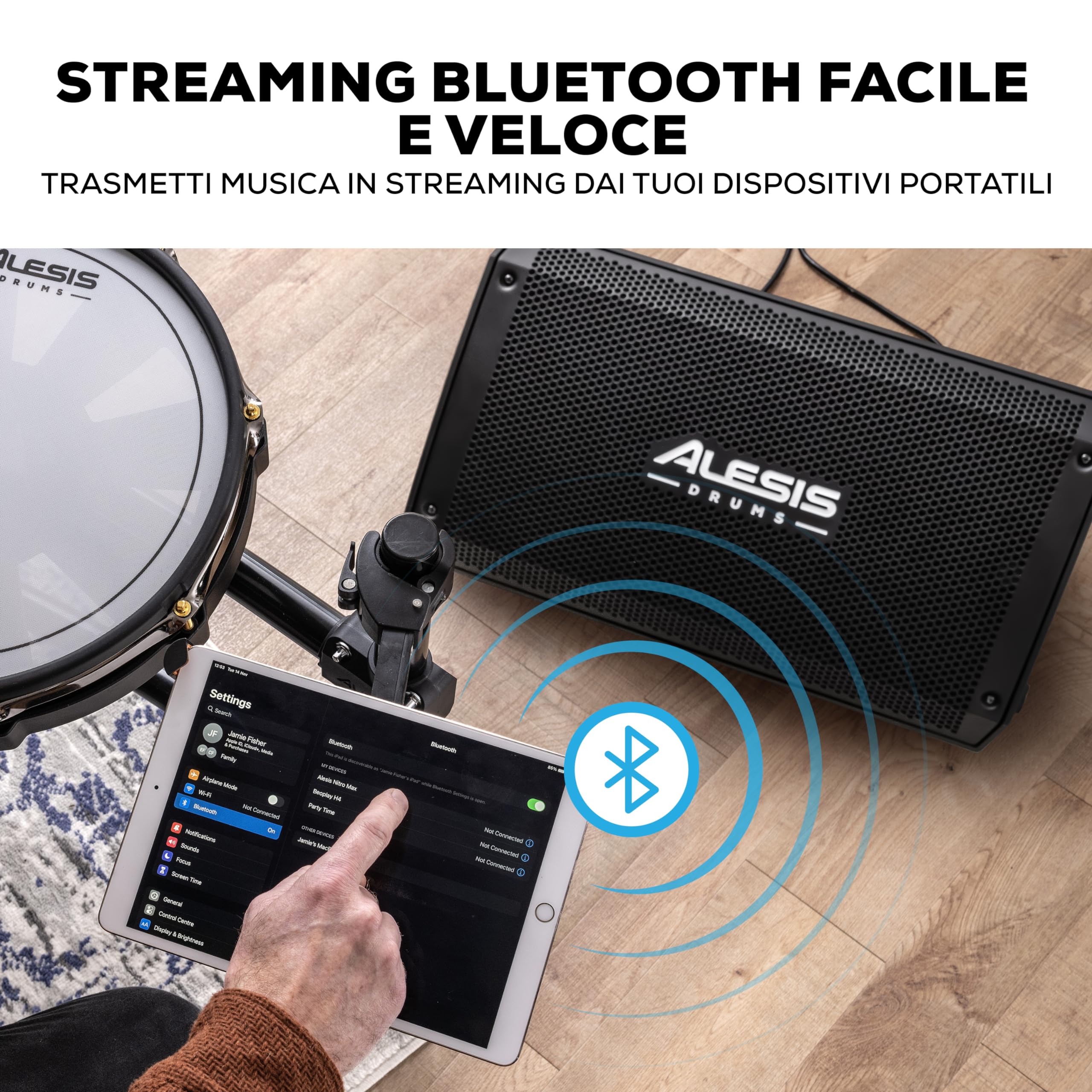 Alesis Nitro Pro e Strike Amp 12 MK2 - Batteria Elettronica e 12-inch amplificatore da 2500 W, con Bluetooth