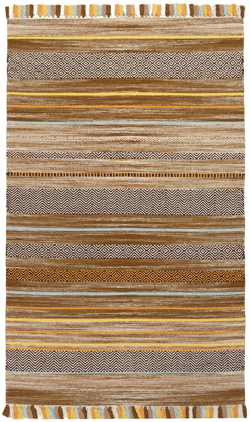 Galleria Farah1970 - 220x160 CM Kilim Autentico, Originale e Fatto a Mano Ideale Per la Sala , Salotto , Ufficio , Seconda casa e la cucina