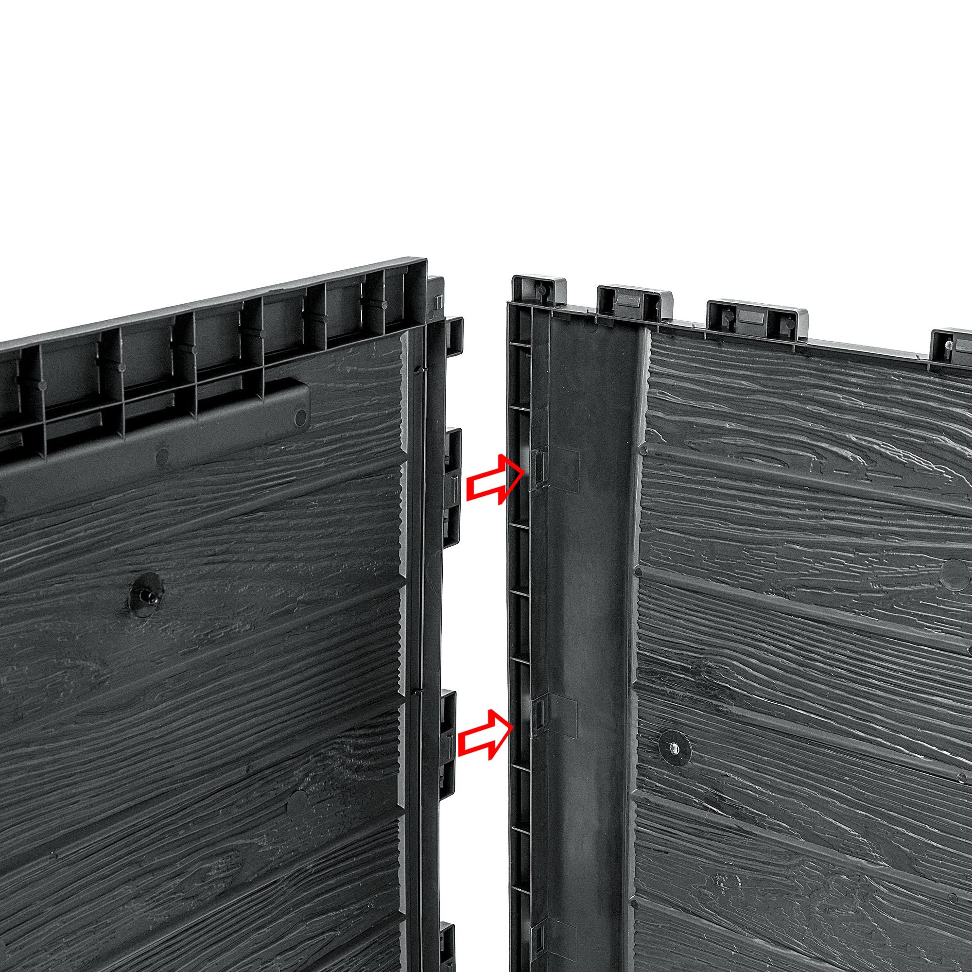 KADAX Coffre de Jardin 280 L Boîte de Rangement Plastique Anthracite