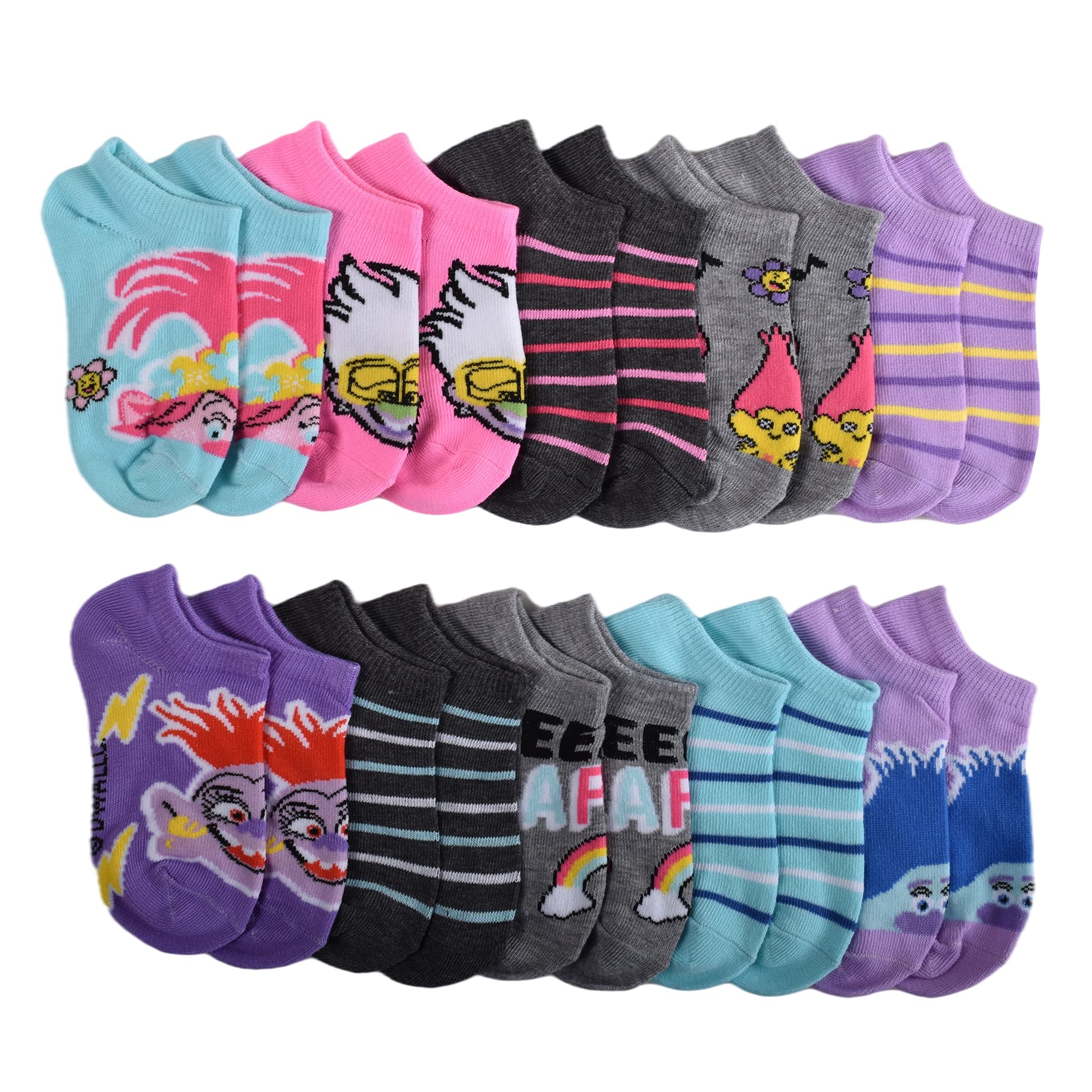 DreamWorks Trolls womens No Show Socks