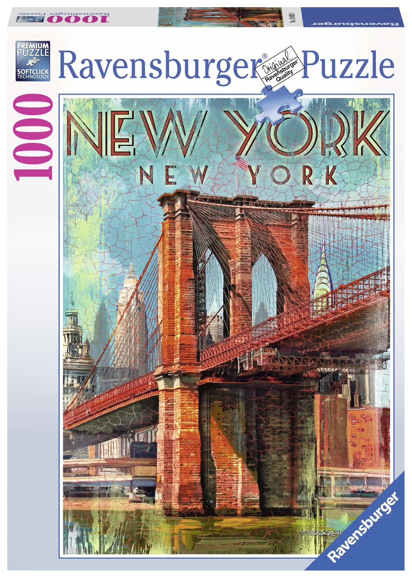 Ravensburger Puzzle, Puzzle 1000 Pezzi, Pranzo sul Grattacielo, Puzzle