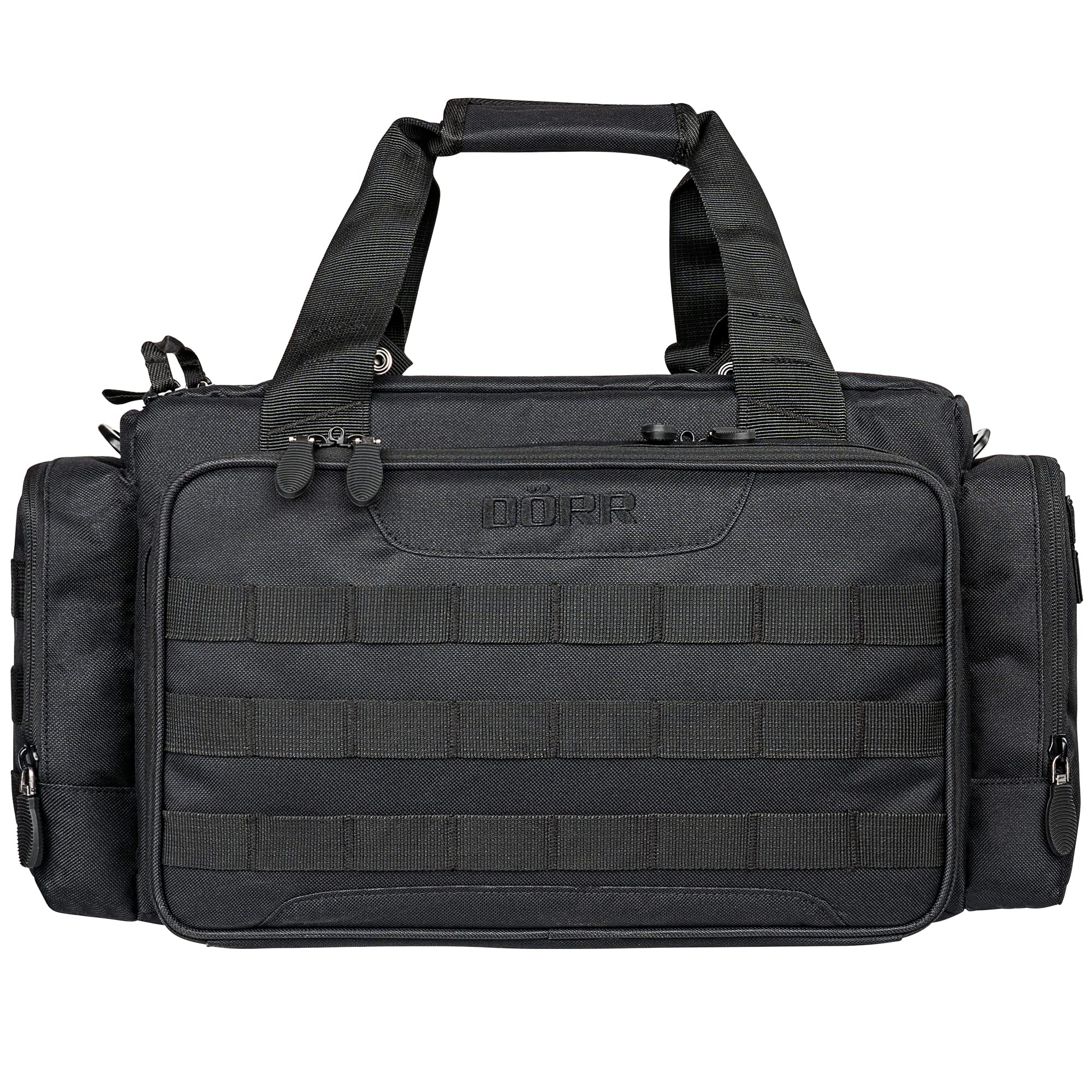 DÖRR Waffentasche ProTac, Taktische Einsatztasche für Schießsport, Airsoft, Jagd & Outdoor, Angeln, Kurzwaffentasche für Munition, Magazine & Zubehör, abschließbare Pistolentasche, Robustes Polyester