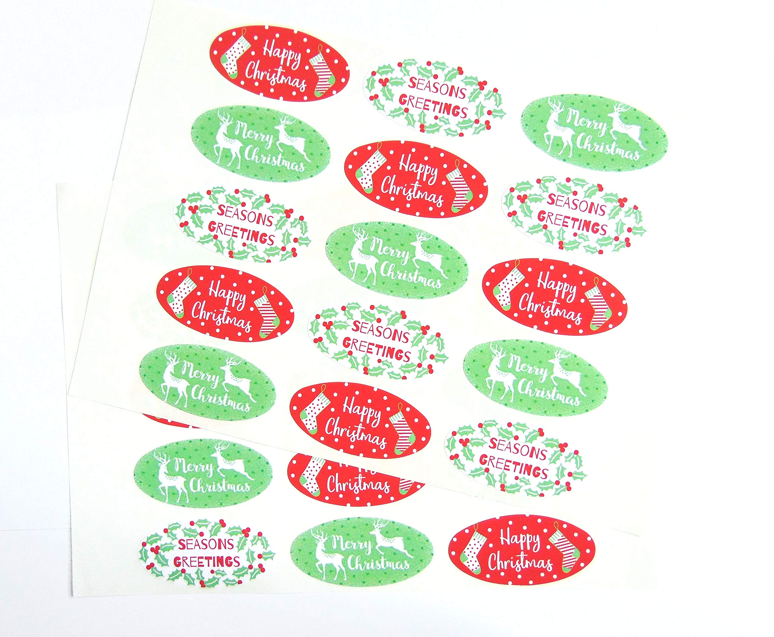 Confezione 30 Adesivi Etichette Ovale "Happy Birthday" 51x25 Mm Per Pacchi Regalo E Buste