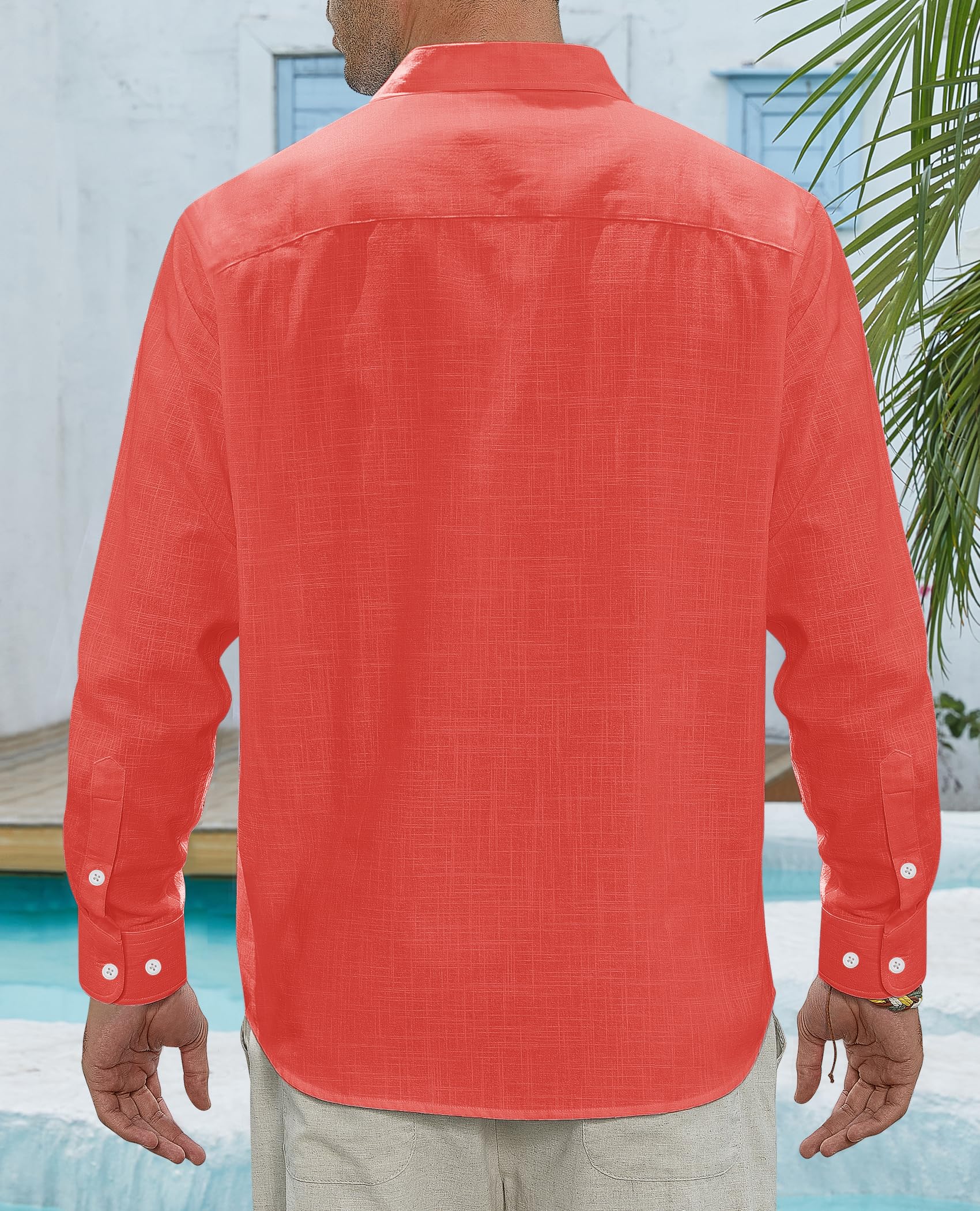 J.VER Pantalones De Pijama Chemise à Bouton Bas Homme