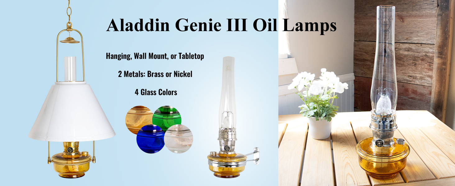 Amazon.com: Aladdin Deluxe Genie III Amber Translucent W/Nickel