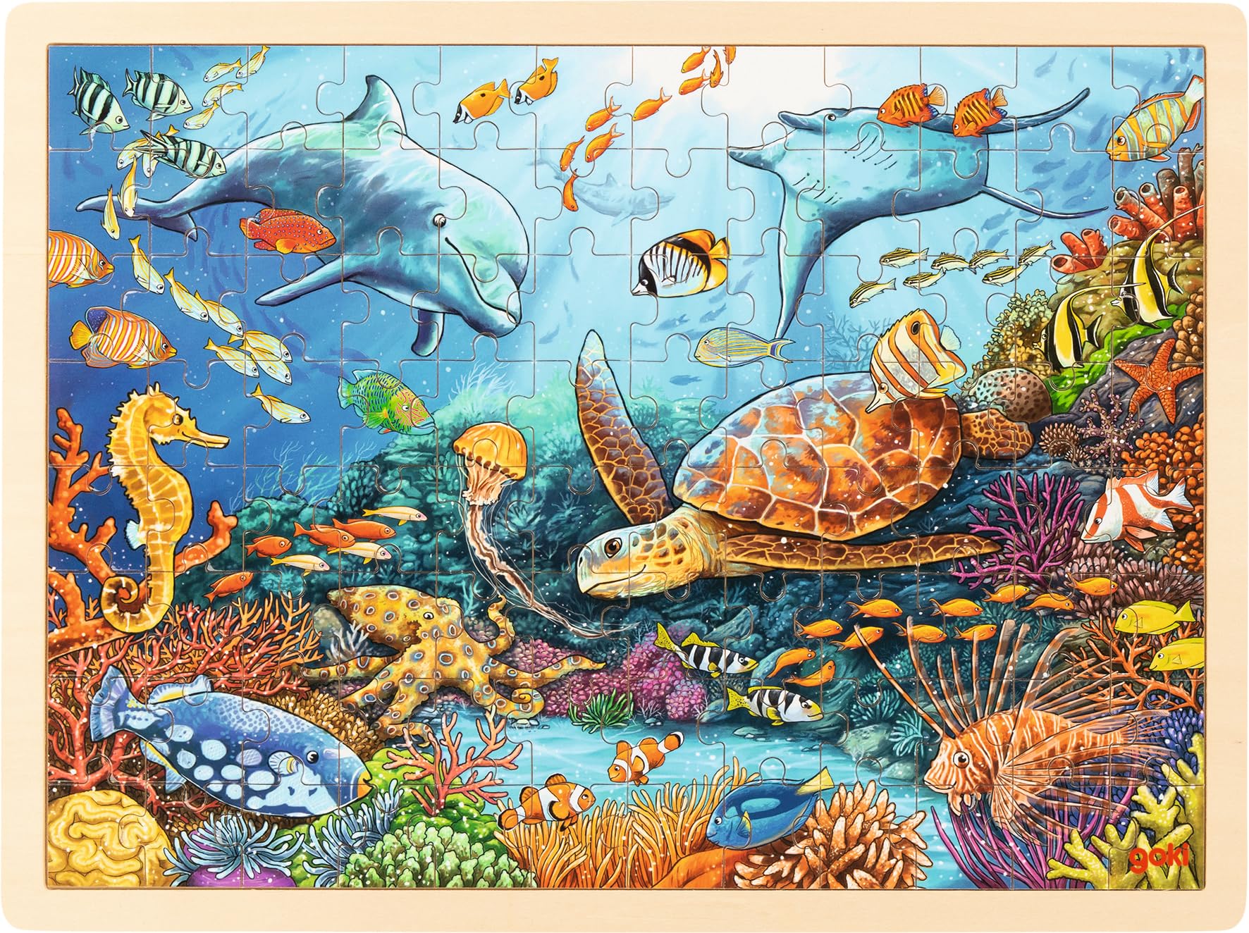 GOKI- Puzzle The Great Barrier of Coral Puzzle, Color (Multi-Colour) (57432)
