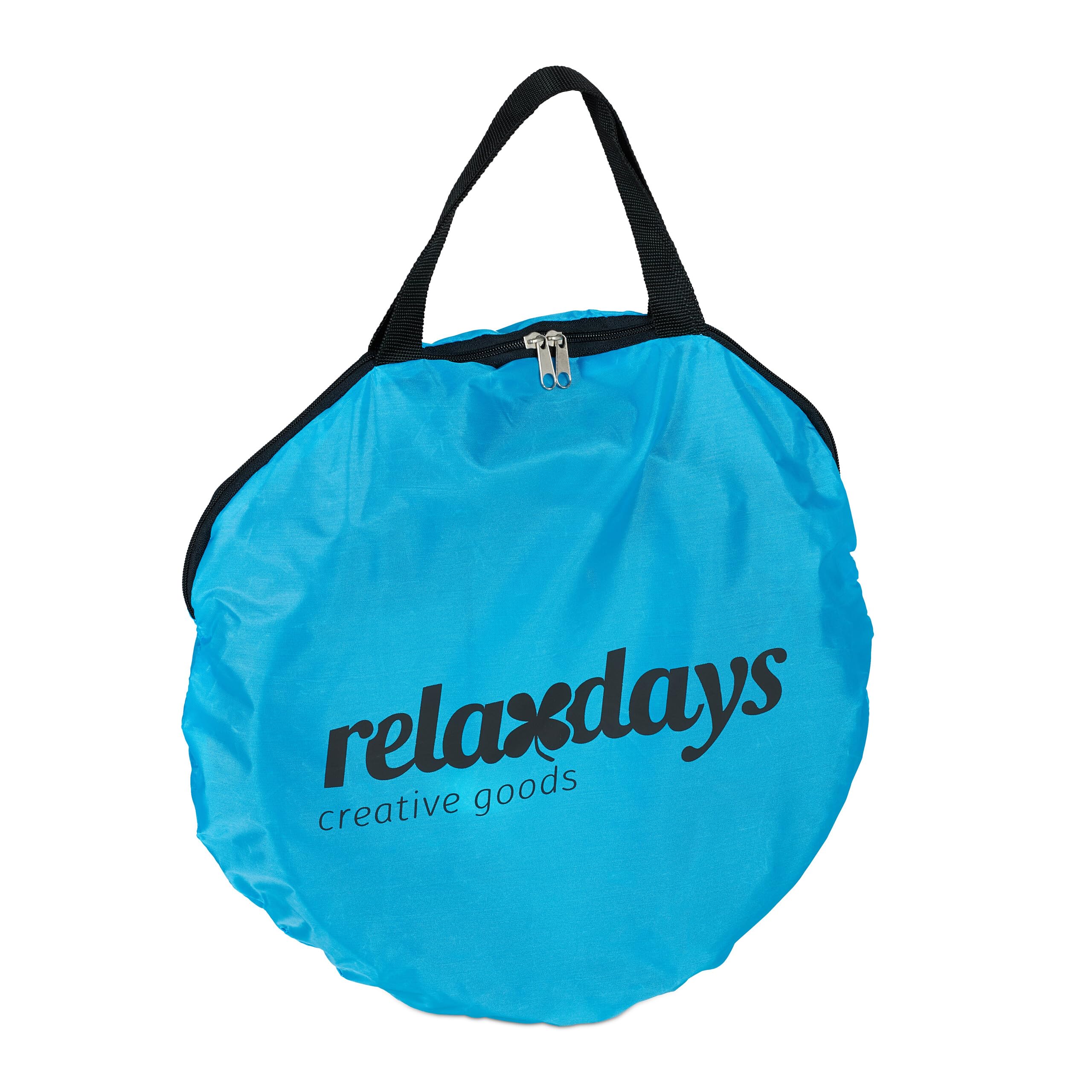 Relaxdays Tunnel pour Chat, 4 Voies, Pliable, HxLxP : env. 25x130x125 cm, Jouet interactif, Lapin Nain, Noir/Bleu