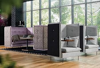 Amazon｜オリバー(oliver) テーブル付き囲みソファ グレー W96cm