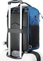 Cabin Max Manhattan Kézipoggyász Hátizsák 40x20x25cm USB Porttal - Ryanair, Wizzair, Easyjet Kompatibilis Utazótáska 20L Kék 6