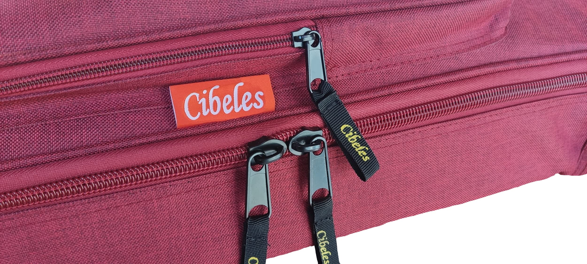 Custodia per chitarra classica o fiammenca – Imbottitura 20 mm, CIBELES – Schiuma ad alta densità – Misura 4/4, rosso, 4/4, Custodia per chitarra