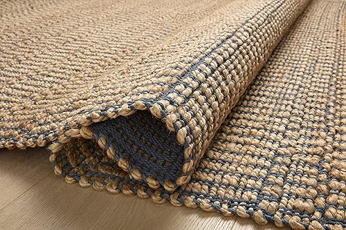 Miniatura 10 de Loloi Angela Rose x Loloi Colton Collection CON-05 - Alfombra decorativa de 2 pies x 3 pies 0 pulgadas, naturalazul marino